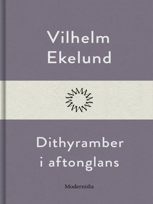 cover image of Dithyramber i aftonglans